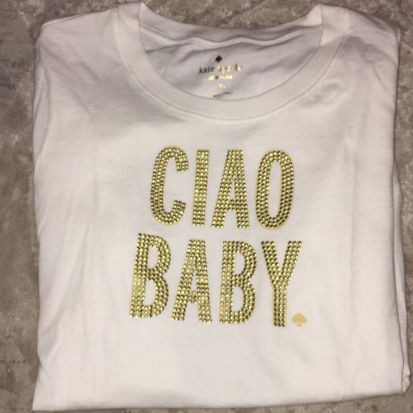 kate spade Tops - kate spade ciao baby tee XL